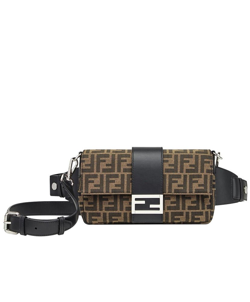 Fendi Baguette Fabric Bag 7VA472 Coffee/Black